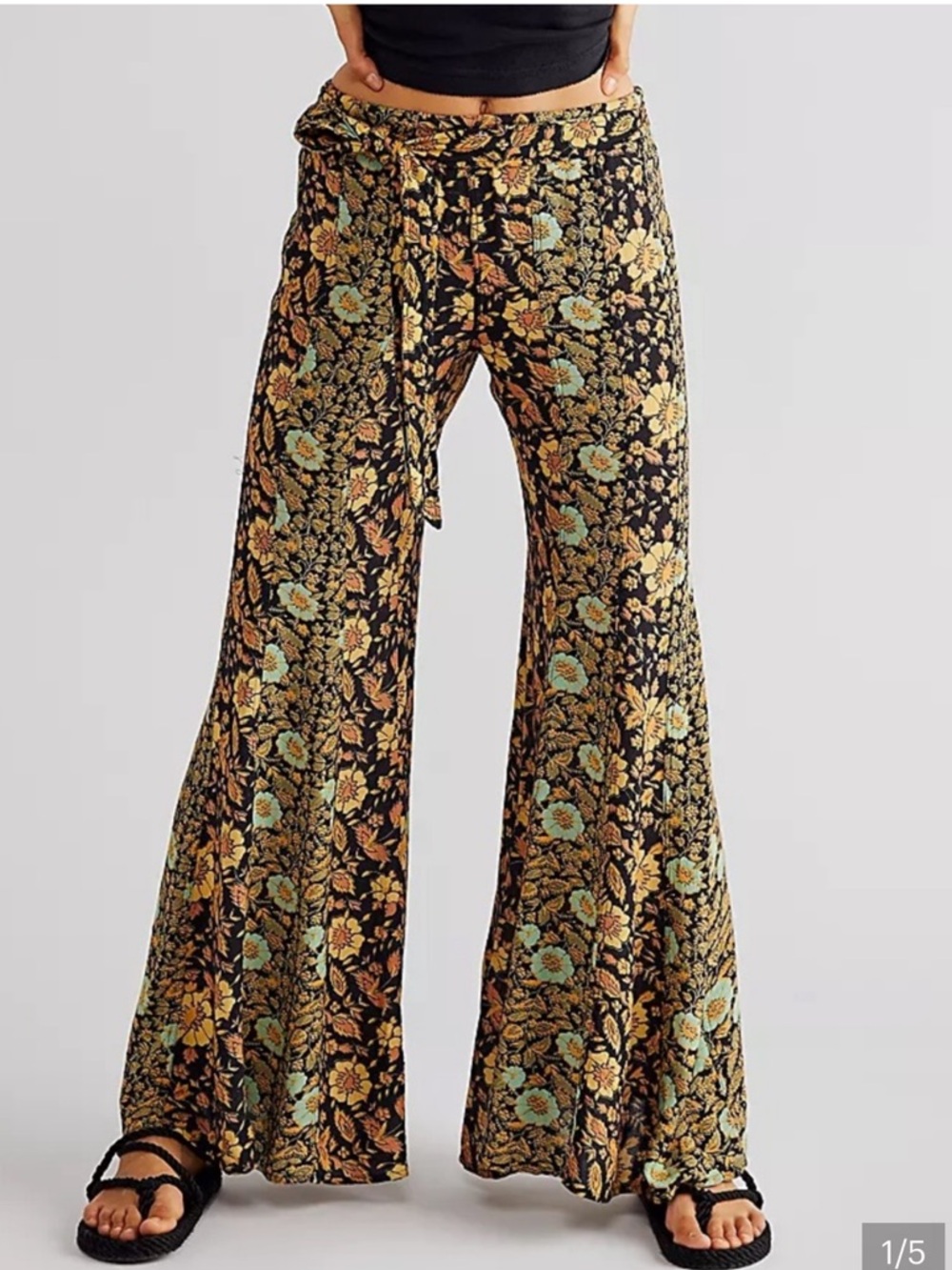 Bali Sultry Boho Flare Pants size small